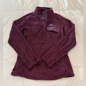 Patagonia Synchilla Snap-T Fleece Pullover Burgundy Plum Women’s XS